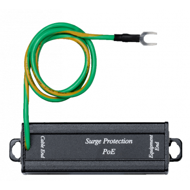 In-line POE Surge Protector - Supports network bandwidth up to 100Mbps - Supports Mid-span and End-span - Response time less than 1 ns
