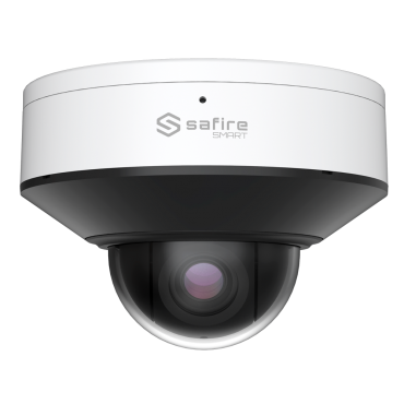 Safire Smart - MiniPTZ IP Camera I1 Artificial Intelligence - Resolution 4 Megapixel (2560x1440) | WDR 120 dB - Optical zoom 3X | IR 30m - Autotracking, human and vehicle | Alarms - IP67, IK10 PoE+ (IEEE802.3at)