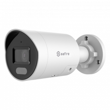 SF-IPB026CWA-4US-AI2: 4Mpix IP Camera - 1/1.8" Night Color - H.265+ | Lens 2.8 mm | WDR - Microphone | Speakerphone | Alarm | Dissuasive Light - Truesense2: Improved false alarm filter - Face Capture 