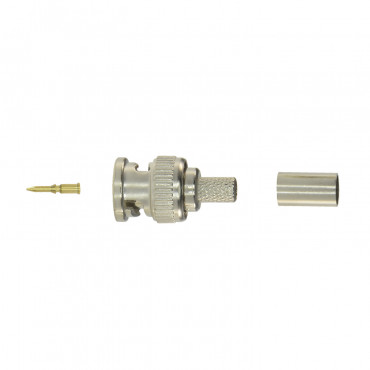 Connector - BNC for crimp - Compatible with RG59 - 25 mm (D) - 10 mm (W) - 5 g