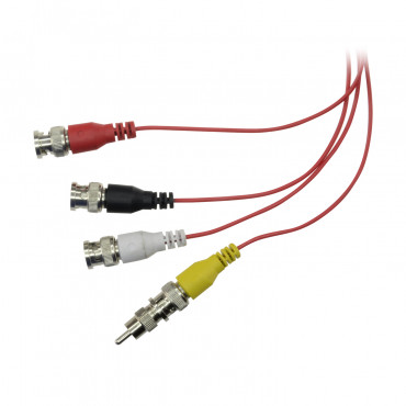 Connector - BNC female - RCA male - 35 mm (D) - 10 mm (W) - 5 g