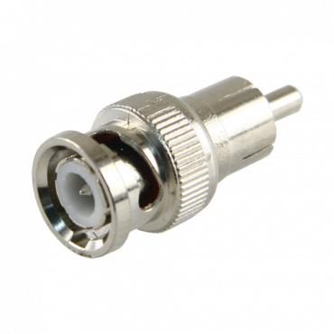 Connector - BNC male - RCA male - 32 mm (D) - 13 mm (W) - 8 g