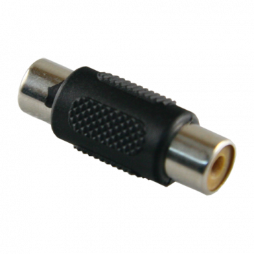 Connector - RCA female - RCA female - 31 mm (D) - 11 mm (W) - 3 g