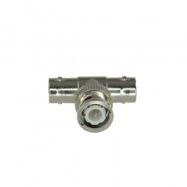 Connector type "T" - BNC male - 2 BNC female - 30 mm (D) - 10 mm (W) - 10 g