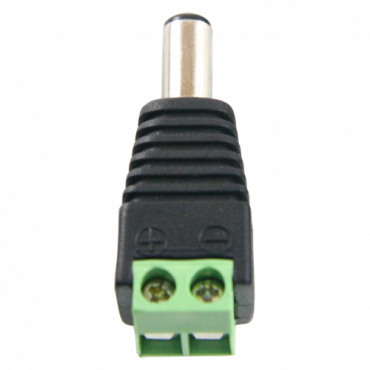 Safire - DC Jack connector - Output +/ of 2 terminals - 38 mm (D) - 13 mm (W) - 5 g