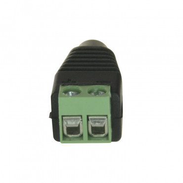 Connector - DC male - Output +/ of 2 terminals - 36 mm (D) - 13 mm (W) - 5 g