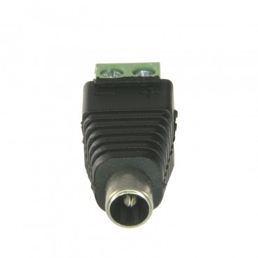 Connector - DC male - Output +/ of 2 terminals - 36 mm (D) - 13 mm (W) - 5 g