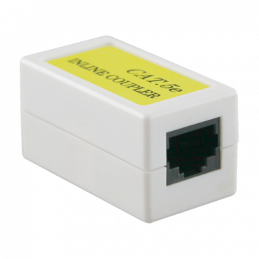 Connector - UTP cable junction - Input connector RJ45 - Output connector RJ45 - Compatible UTP category 5E - Low loss