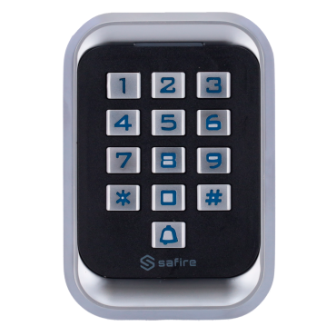 Standalone access control - EM card and PIN access - Relay, pushbutton and buzzer outputs - Wiegand 26 - Time control - Valid for interior
