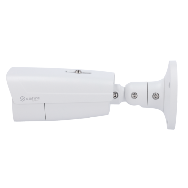 Safire Smart - IP Bullet Camera LPR range - Resolution 4 Megapixel (2592x1520) - Motorized Lens 8-32 mm | Audio | IR 100m - License plate recognition / List management - IP67 Rating | PoE (IEEE802.3af) |Alarm