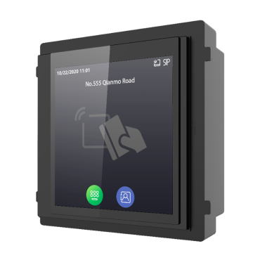 Extension module - 4" IPS touch screen | Keyboard and directory - Opening with MF card and PIN - Storage 500 contacts - Suitable for exterior IP65 | IK08 - Modular assembly