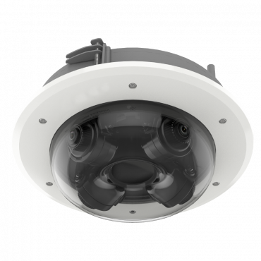 Safire - IP 5 Mpx Panoramic Camera - 4 Lenses 1/2.7” Progressive Scan CMOS - 2.8 Motorised Lens - 8 mm - Overview 360º - Audio | Alarms - WDR | IP67 | IK10