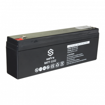 Oplaadbare batterij - AGM-loodzuurtechnologie - Spanning 12 V - Capaciteit 2,3 Ah - 103 x 71 x 47 mm / 820 g - Voor back-up of direct gebruik