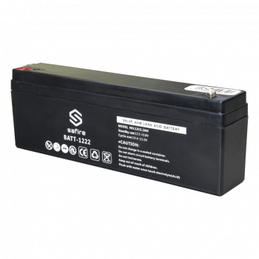 Rechargeable battery - AGM lead acid technology - Voltage 12 V - Capacity 2.3 Ah - 103 x 71 x 47 mm / 820 g - For backup or direct use