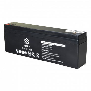 Oplaadbare batterij - AGM-loodzuurtechnologie - Spanning 12 V - Capaciteit 2,3 Ah - 103 x 71 x 47 mm / 820 g - Voor back-up of direct gebruik