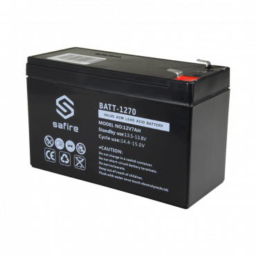 Oplaadbare batterij - Loodzuur - Spanning 12 V - Capaciteit 7,0 AH - 151 x 65 x 94 mm / 2100 g - Voor back-up of direct gebruik