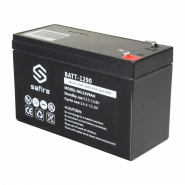 Oplaadbare batterij - AGM-loodzuurtechnologie - Spanning 12 V - Capaciteit 9,0 Ah - 100 x 151 x 65 mm / 2570 g - Voor back-up of direct gebruik