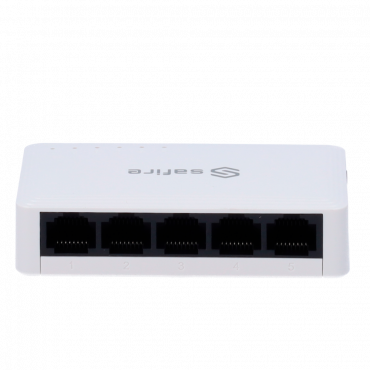 Safire - desktop switch - 5 gigabit ports - Speed 10/100/1000Mbps - Plug&Play - energy saving technology