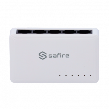 Safire - desktop switch - 5 gigabit ports - Speed 10/100/1000Mbps - Plug&Play - energy saving technology