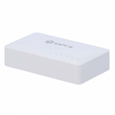 Safire - desktop switch - 5 gigabit ports - Speed 10/100/1000Mbps - Plug&Play - energy saving technology