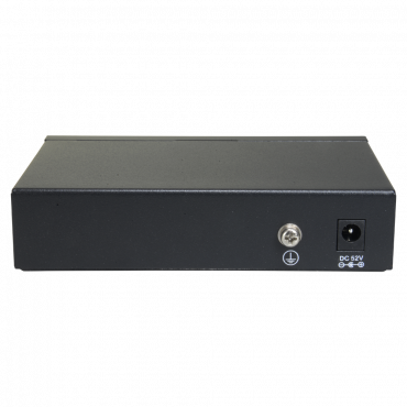 SF-SW0604POE-G-60: PoE Switch - 4 PoE port(s) + 2 Up-link port(s) - Speed up to 1000 Mbps on all ports - Up to 60W in total for all ports - Bandwidth 12 Gbps - Norm IEEE802.3at (PoE) / af (PoE+)