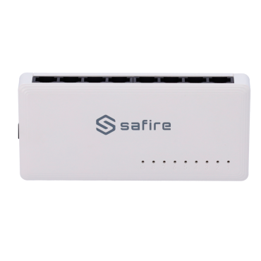 Safire | Desktop Switch | 8 ports Gigabit | Speed 10/100/1000Mbps | Plug & Play | Energy Saving Technology