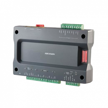 DS-K2210: Toegangscontroller voor liften - Toegang via vingerafdruk, gezichtsherkenning, kaart of wachtwoord - TCP/IP-communicatie - 2 Wiegand-ingangen 26 en 2 RS485 - Uitgang van 2 relais - iVMS-4200