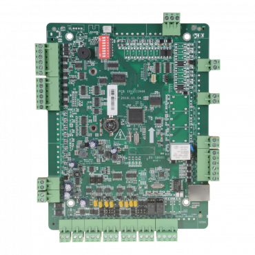 Biometric access controller - Access by fingerprint, facial, card or password - TCP/IP | eHome | ISAPI | OSDP communication - 2 Wiegand inputs 26 and 2 RS485 - Relay output for two doors