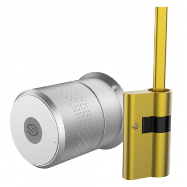 Bluetooth Smart Lock - European motorized adjustable cylinder - Invited users without being nearby - Empty, family and rental housing - Motor suitable for armoured doors and physical key - Free Cloud Smart Lock App