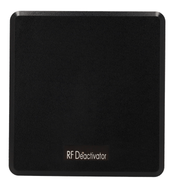 EAS anti-theft deactivator - Electronic desktop deactivator - RF technology 8.2 MHz - For sticker labels - Dimensions: 240 (W) x 240 (H) mm - Suitable for all types of businesses