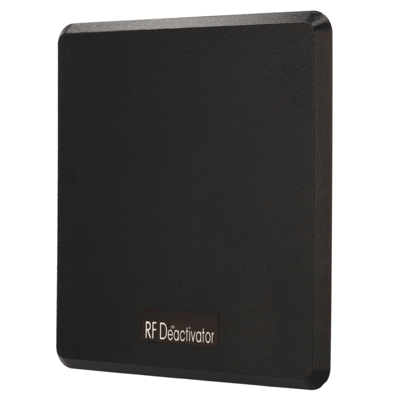 EAS anti-theft deactivator - Electronic desktop deactivator - RF technology 8.2 MHz - For sticker labels - Dimensions: 240 (W) x 240 (H) mm - Suitable for all types of businesses