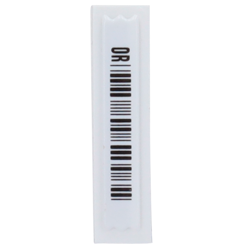 Electronic anti-theft protection EAS - AM technology 58 kHz - Soft label with sticker - Dimensions: 45 (W) x 11 (H) mm - Compatible with AM antennas - Suitable for all types of businesses
