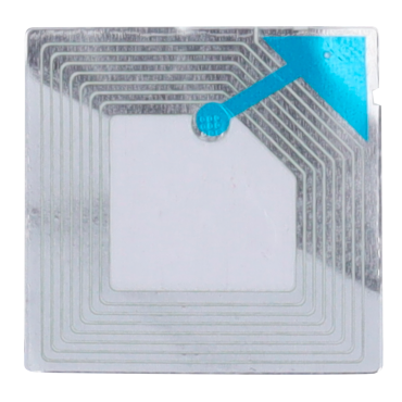 Electronic anti-theft protection EAS - RF technology 8.2 MHz - Soft label with sticker - Dimensions: 40 (W) x 40 (H) mm - Compatible with RF antennas - Suitable for all types of businesses