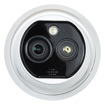Dual IP Bullet Safire Thermal Camera - 256x192 VOx | 2.1mm Lens - Optical sensor 1/2.7” 4 MP | Lens 2.2mm - Thermal sensitivity ≤ 40mK - Fire detection and alarm - Temperature measurement range -20~150ºC / ± 8ºC