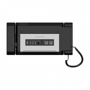 Master monitor for video intercom - IPS display of 10.1" - Omnidirectional audio - Standard PoE Communication - Visualisation of IP cameras - Telephone for communication - MicroSD slot
