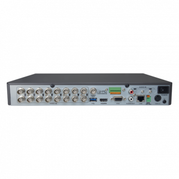 Safire 5n1 DVR - Audio over coaxkabel - 16CH HDTVI/HDCVI/AHD/CVBS/ 16+8 IP - 8 Mpx (8FPS) / 5 Mpx (12FPS) - Uitgangen 4K HDMI & VGA - Truesense