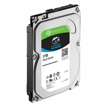 Seagate Skyhawk Hard Drive - Capacity 1 TB - SATA interface 6 GB/s - Model ST1000VX001 - Especially for Video Recorders