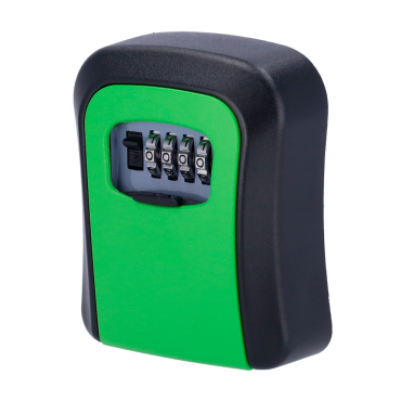 Key safebox Green - Opening with code of 4 digits - Wall-mounted installation - Dimensions: 115 x 95 x 40 mm - Made of robust aluminium - Solution for vacant and rental housing