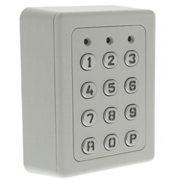 Standalone keypad | 1 Relay | 60 codes | metal keys | BEIGE ABS case