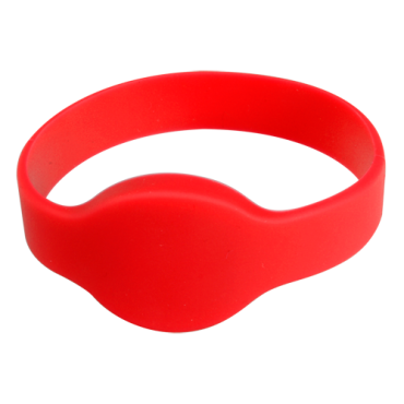 Proximity bracelet - Identification by radio-frequency - Passive EM RFID - Frequency 125 KHz - Red - Maximum security