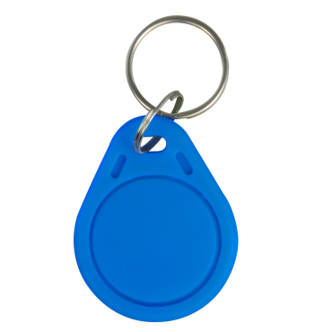 Proximitytag met sleutelhanger - Identificatie via radiofrequentie - Passieve RFID | kleur blauw - Lage frequentie 125 KHz - Licht en draagbaar - Maximale veiligheid - pak met 10 stuks