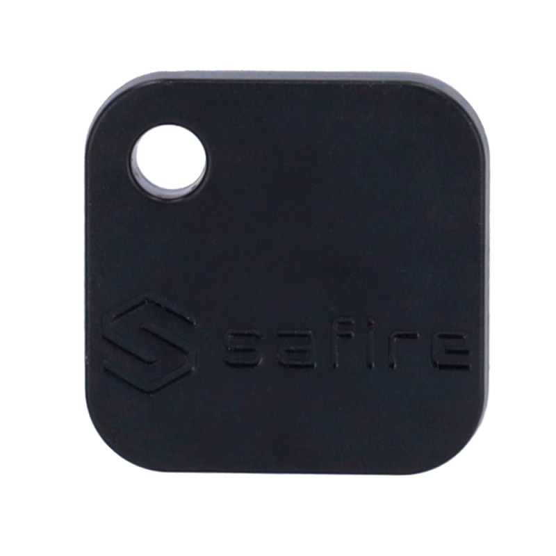 Keyring proximity tag - Identification by radio-frequency - Passive MF | Color Black - Light & portable - Maximum security - Light & portable - Maximum security - pack with 10 pcs