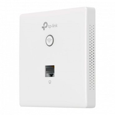 TP-Link WiFi Access Point 4 - 2.4 GHz frequency - Support 802.11 n/g/b - Transmission speed up to 300 Mbps - Installation in mechanism boxes - Power over Ethernet