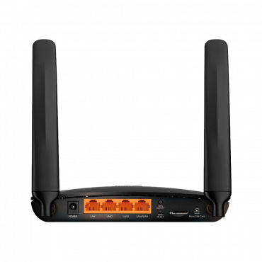 Router 4G LTE - 300Mbps WiFi connection - Max. download speed 150 Mbps - Max. upload speed50 - Supports 4G/3G/2G networks