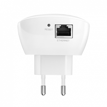 Wifi Range Extender with AC Passthrough - Frequency 2.4GHz - Supports 802.11 b/g/n - Connections up to 300 Mbps - Power <15dBm - RJ45 10/100Mbps Connector