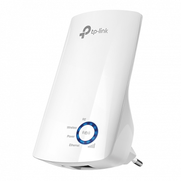 Wifi Range Extender with AC Passthrough - Frequency 2.4GHz - Supports 802.11 b/g/n - Connections up to 300 Mbps - Power <15dBm - RJ45 10/100Mbps Connector
