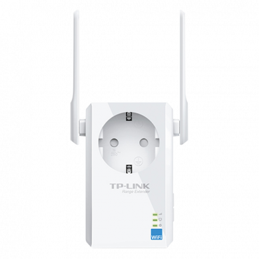 Wifi Range Extender with AC Passthrough - Frequency 2.4GHz - Supports 802.11 b/g/n - Connections up to 300 Mbps - Power <15dBm - RJ45 10/100Mbps Connector