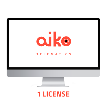 Fleet management license | Cloud-based | Annual fee | License for 1 tracker | Route and asset control | Real time monitoring | Aiko mobile application