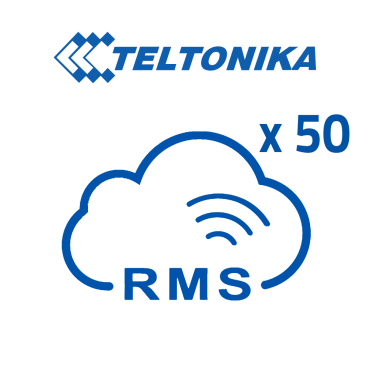 Teltonika RMS-platformlicenties | Pakket van 50 licenties (credits) | Teltonika Router-bewaking op afstand | Configuratie op afstand Teltonika Router | Telnet / SFTP / SSH / HTTP / HTTPS-beheer | Met 1 licentie kunt u 1 router gedurende 1 maand beheren