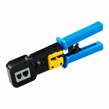 CON300-CRIM-EZ: Crimping tool for bulkhead connector - Professional high quality model - Connectors: EZ-RJ45, RJ11, RJ12 and RJ22 - Cable: UTP - Quick and easy to use - Cable cutting blade